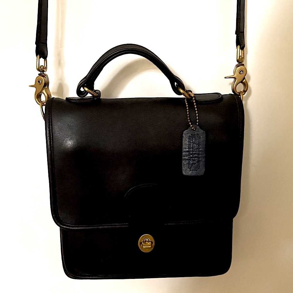 Vintage Coach Station Bag/Crossbody/ Messenger Bag #5130 - Solid Brass Hardware - Picture 2 of 13